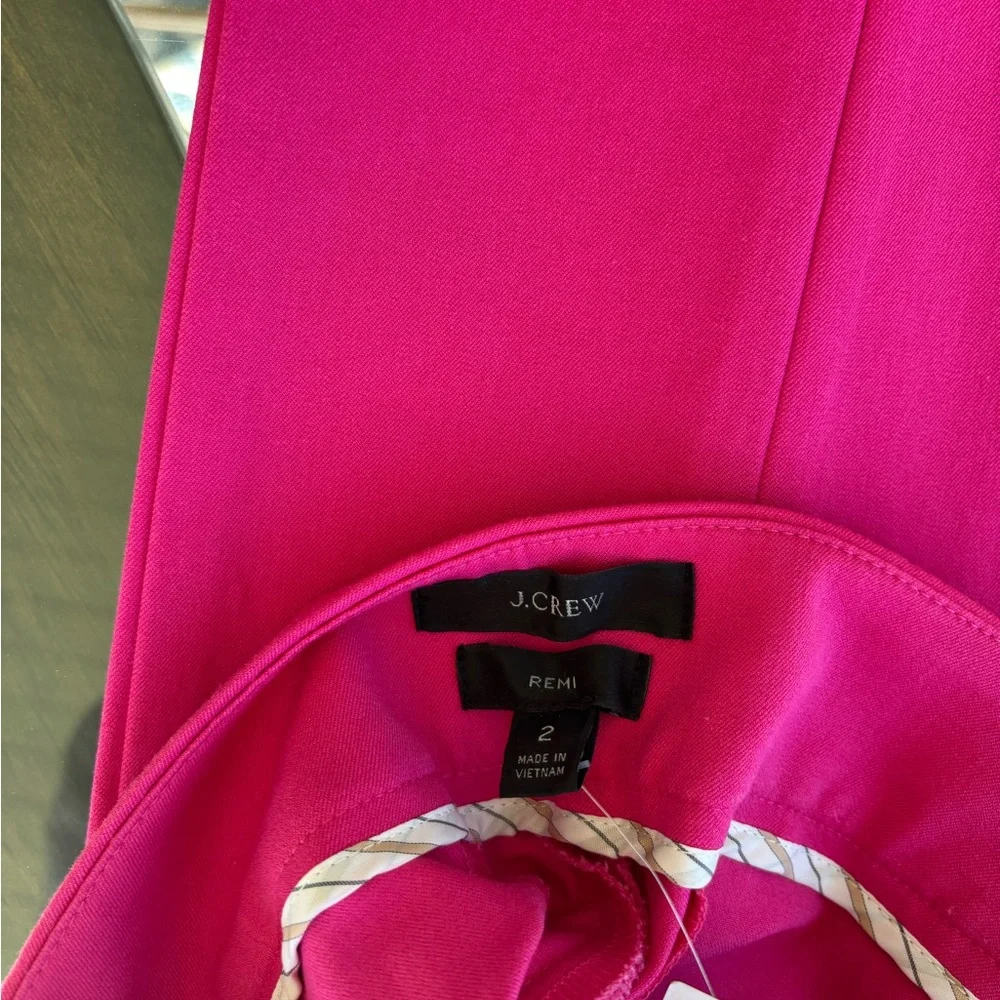 BNWT JCrew hot pink pants size 2